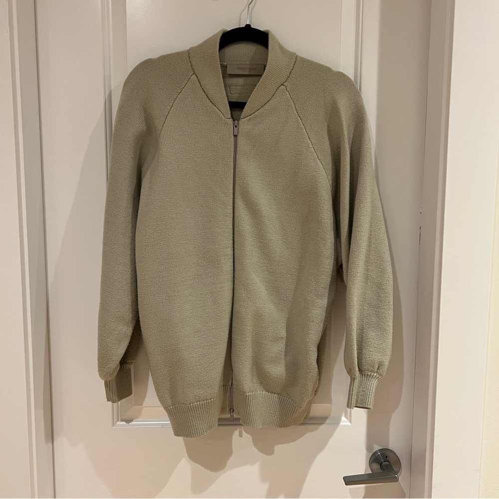 Fear of God Essentials Cream Knit Sweater